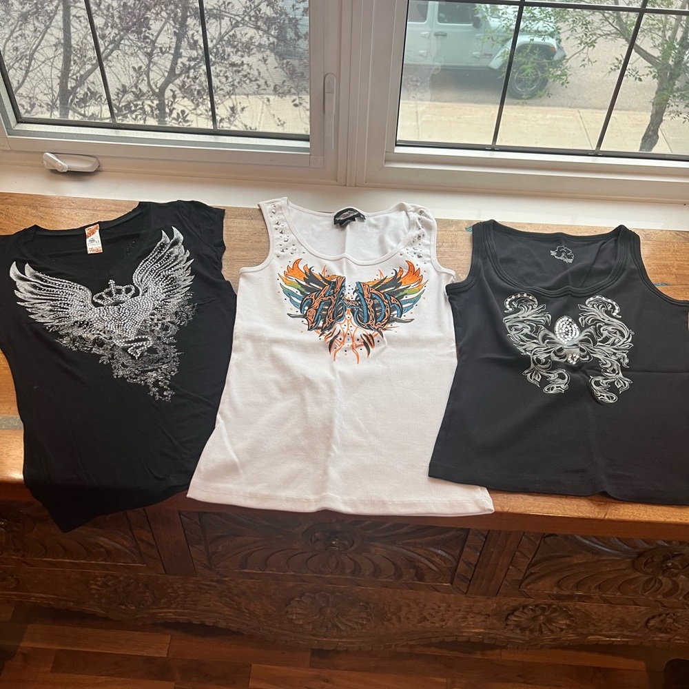 HARLEY Davidson & 2 other Tank Tops Size Medium